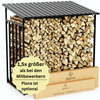 Kaminholzregale & Holzunterstand – Brennholz sicher lagern