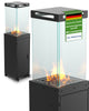 Gartenzeit® Gas-Terrassenheizer mit Glaszylinder inkl. Abdeckung